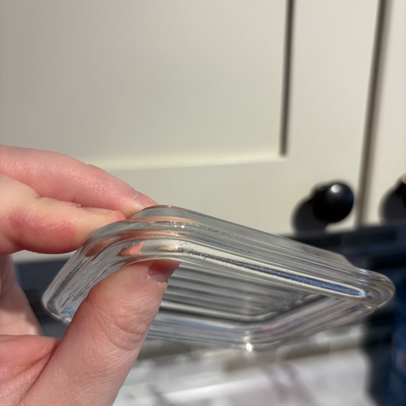 Vintage Pyrex Delphite Blue Fridge Primary Red Fridgie - Picture 13 of 16